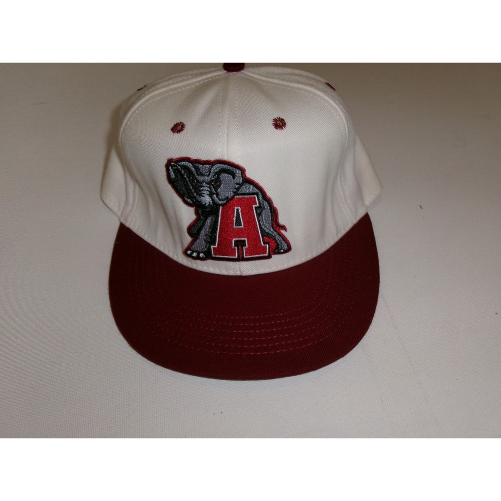ALABAMA CRIMSON TIDE FITTED SIZE 7 USA MADE WOOL HAT CAP VINTAGE DEADSTOCK H3